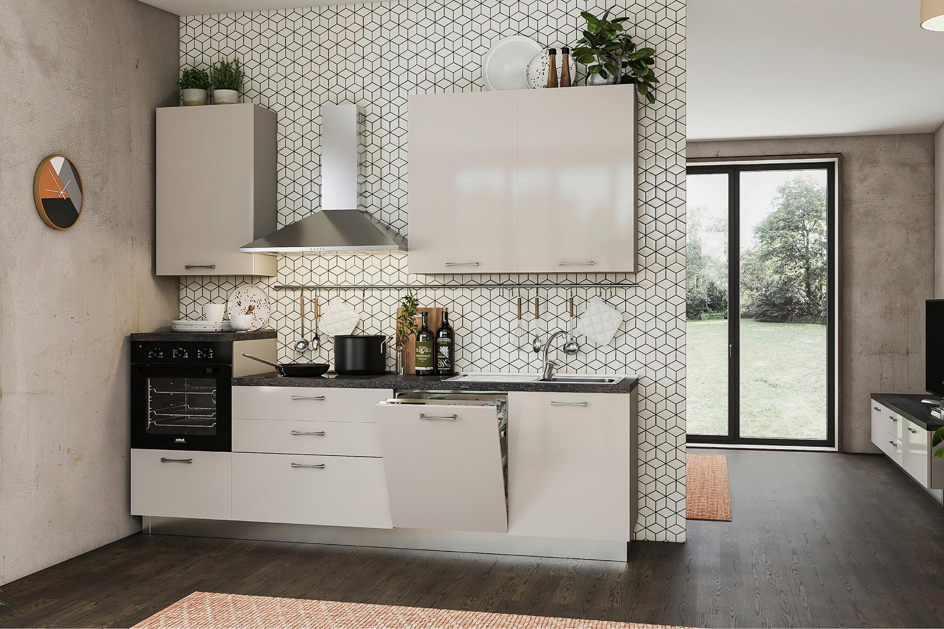 Blok Kuhinja S Aparatima Lara - fango/cappuccino, Moderno, drvni materijal (270/240/60cm) - Modern Living