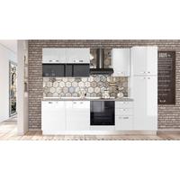 Kuhinjski Blok Vania - bijela/bijela visoki sjaj, Konvencionalno, drvni materijal/metal (285/216/60cm) - Mömax