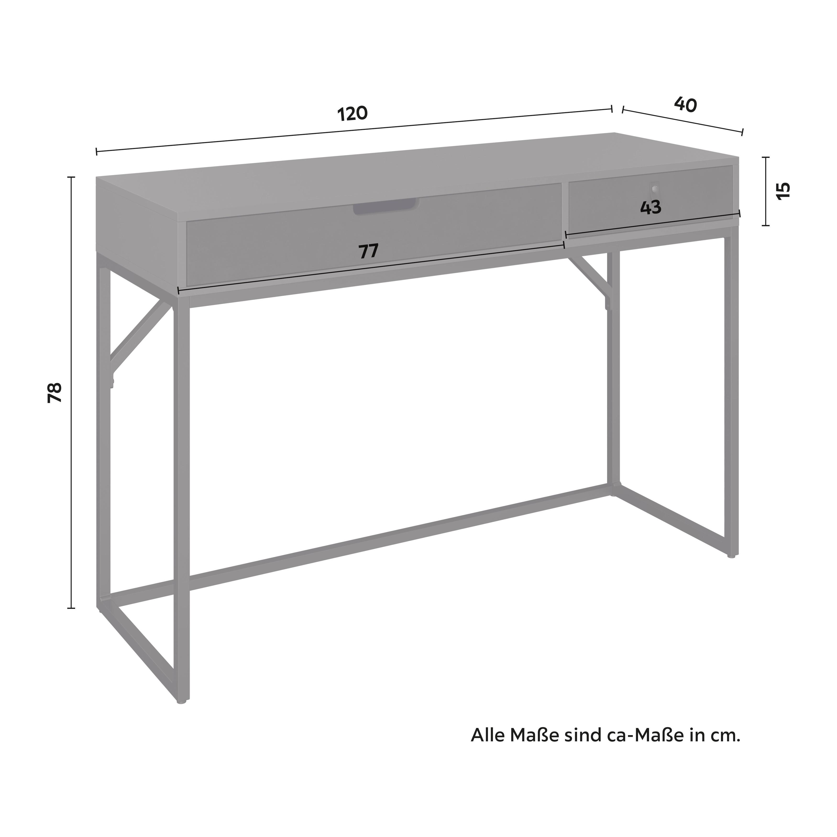 KONSOLBORD SOPHIA - svart, Modern, metall/trämaterial (120/78/40cm) - Bessagi Home