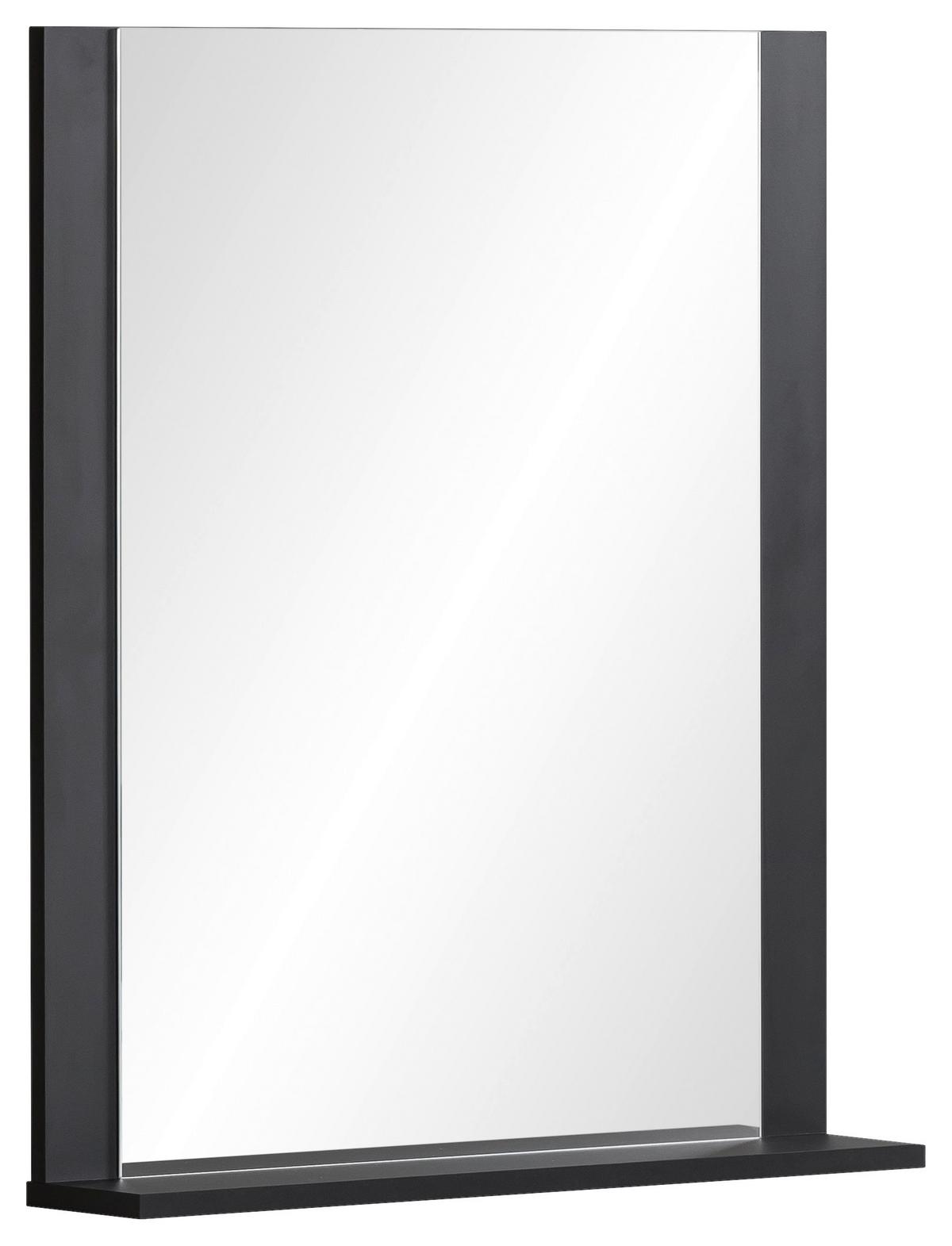 Wandspiegel Janne ca.59,6x71,1x12,3cm Schwarz - Schwarz/Grün, LIFESTYLE, Holzwerkstoff (59,6/71,1/12,3cm) - MID.YOU
