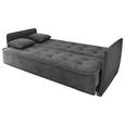 Sofa mit Schlaffunktion in Grau 'Aron' - Silberfarben/Grau, Trend, Holzwerkstoff/Kunststoff (216/95/95cm) - Livetastic Sofa mit Schlaffunktion in Grau 'Aron' - Silberfarben/Grau, Trend, Holzwerkstoff/Kunststoff (216/95/95cm) - Livetastic