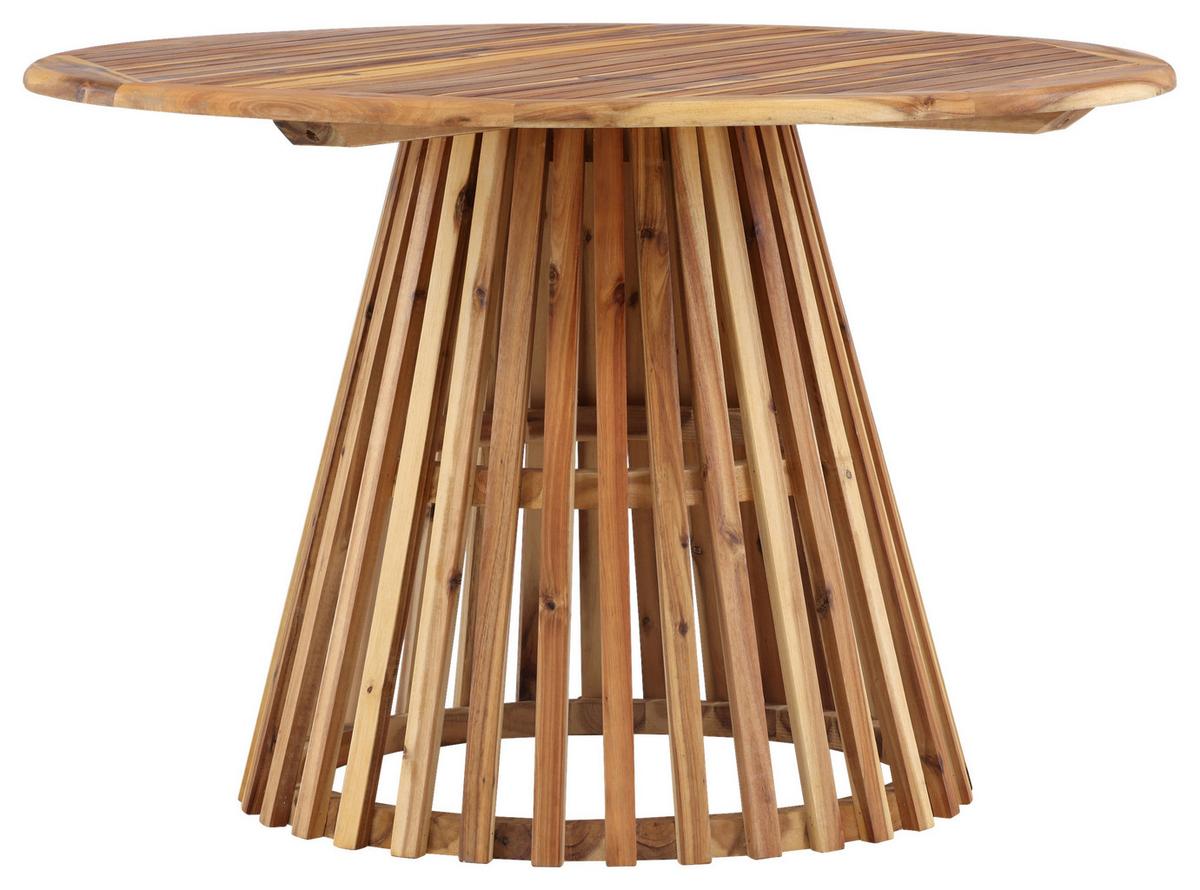 Gartentisch Lumpur ca. 120x120x75 cm Akazie - Akaziefarben, KONVENTIONELL, Holz (120/120/75cm) - Gardenson