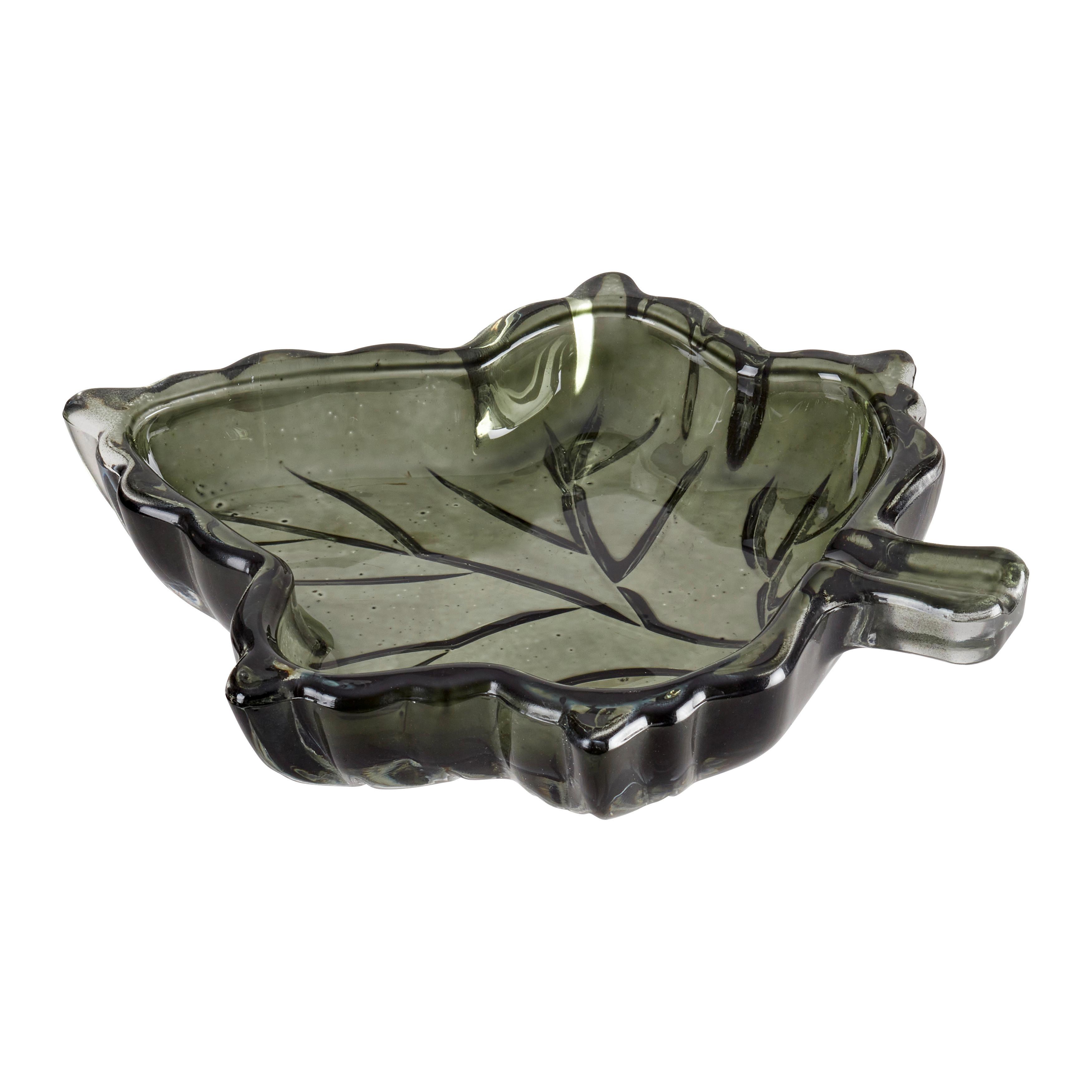 Dekoteller Marleen Dunkelgrün - Dunkelgrün, KONVENTIONELL, Glas (14/2/11.5cm) - Modern Living