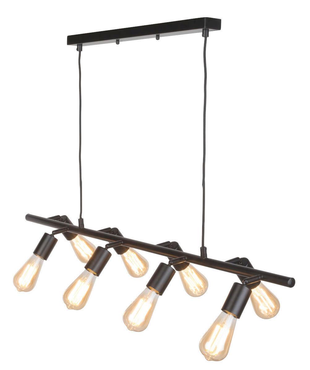 Függőlámpa Miami/h8/b - fekete, Design, fém (105/28/28-175cm) - It's about Romi