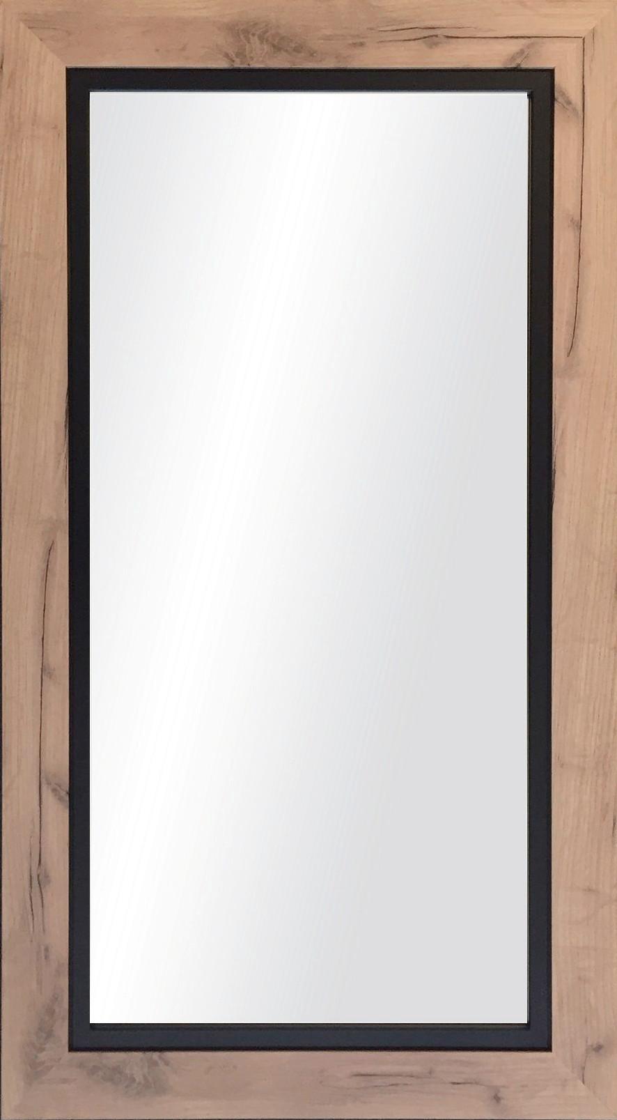 VÄGGSPEGEL FOREST -EXKLUSIV- - ekfärgad, Modern, trämaterial/glas (55/165cm) - Mömax