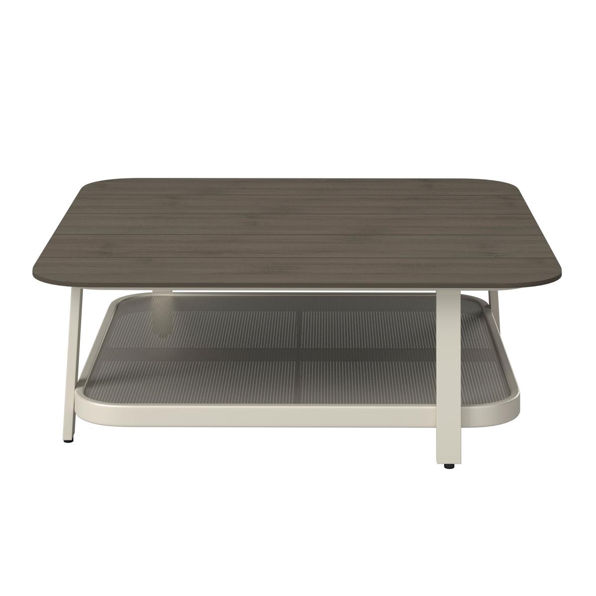 ENSEMBLE LOUNGE MARA - Weiss/Dunkelgrau, Modern, Kunststoff/Textil (269/269cm) - Bessagi Garden