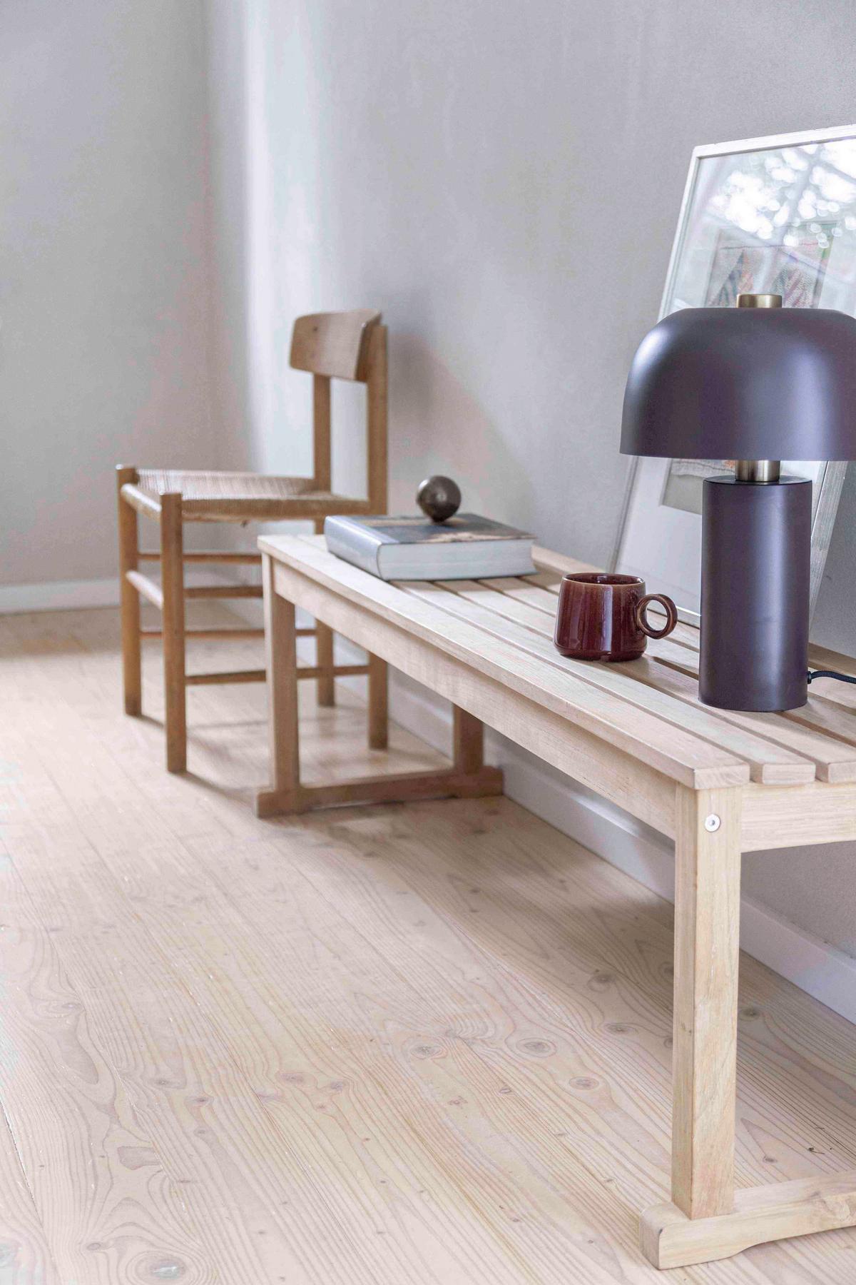 Sitzbank Vega - Teakfarben, Konventionell, Holz (150/43/40cm) - MID.YOU
