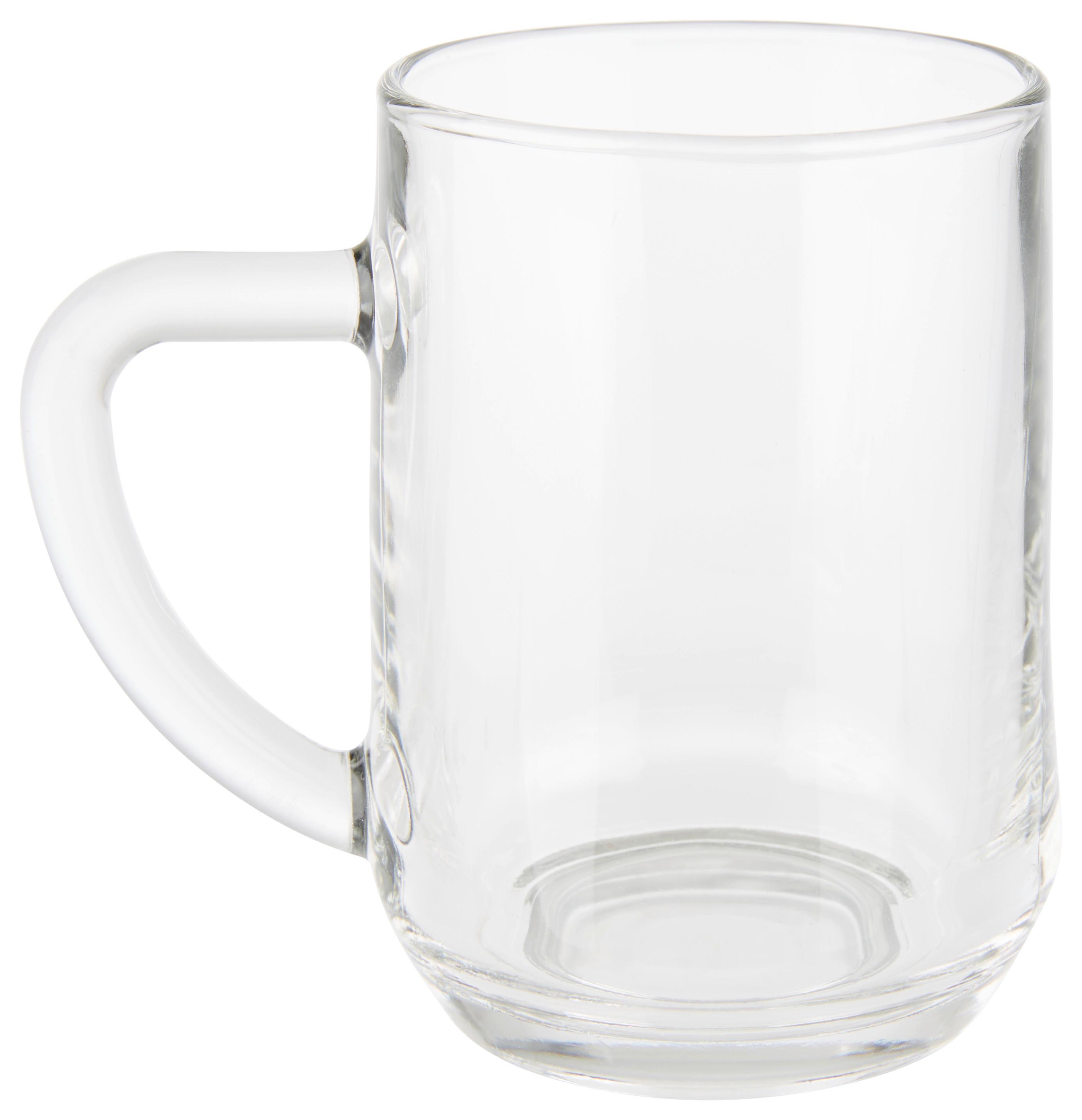Trinkglas Sparkle mit Henkel ca. 300ml - Klar, Glas (7,2/10,6cm) - Modern Living