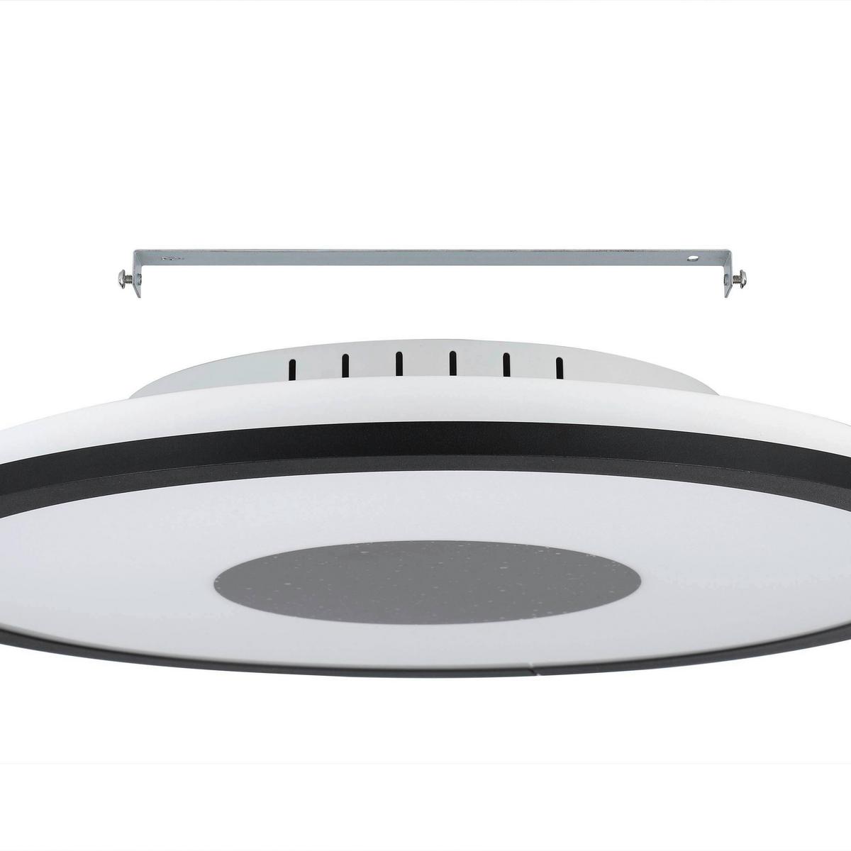 Led-deckenleuchte 900558_marmorata - Weiss/Schwarz, Basics, Kunststoff/Metall (45/7cm) - Eglo