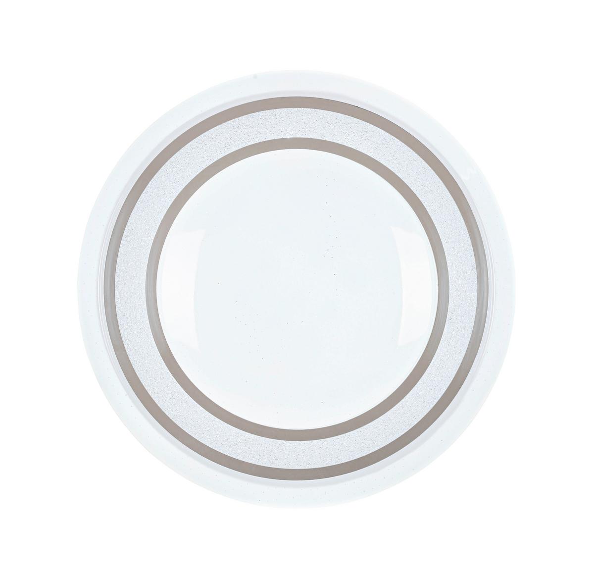 Led Mennyezeti Lámpa Giesbert - króm/fehér, Modern, műanyag/fém (55/8cm) - Premium Living