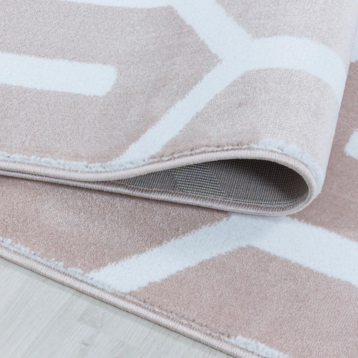 Webteppich Costa Pink ca. 200x290cm - Pink, Design, Textil (200/290cm)