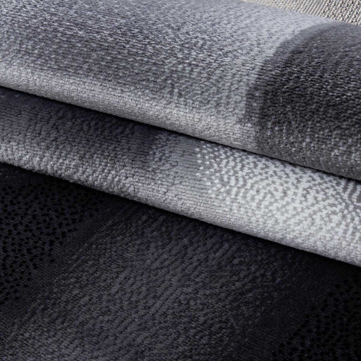 Webteppich Plus Black Schwarz ca. 160x230cm - Schwarz, KONVENTIONELL, Textil (160/230cm) - Novel