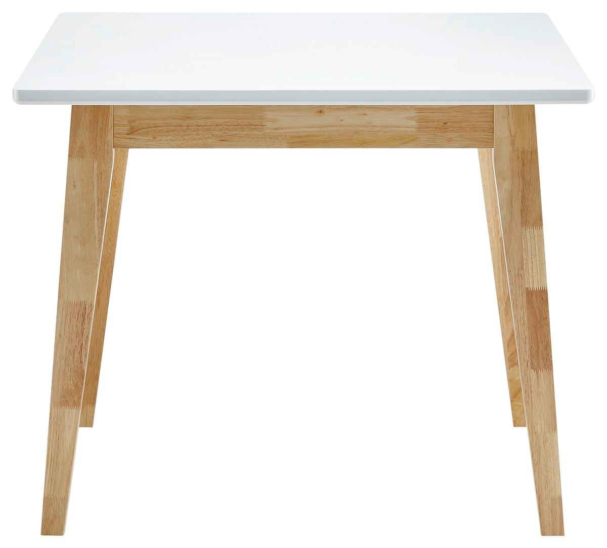 Jedilna Miza Harry, Bela, Naravna - bela, Moderno, les (90/90/75cm) - Bessagi Home