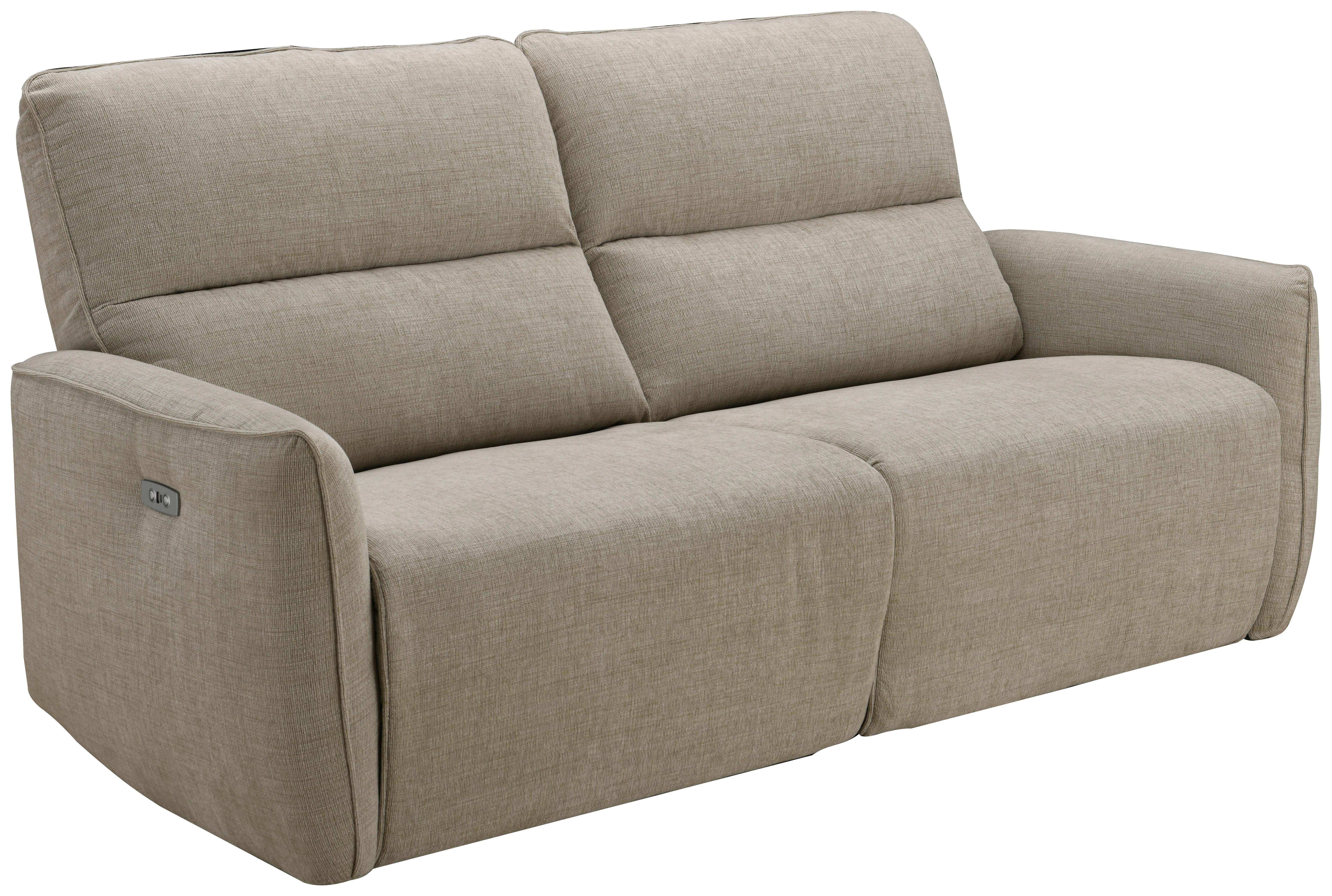 Dvosed Steffi, Bež, Električno Nastavljiv - črna/bež, Konvencionalno, kovina/tekstil (196/98/93cm) - Modern Living