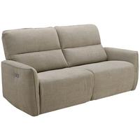 Dvosed Steffi, Bež, Električno Nastavljiv - črna/bež, Konvencionalno, kovina/tekstil (196/98/93cm) - Modern Living