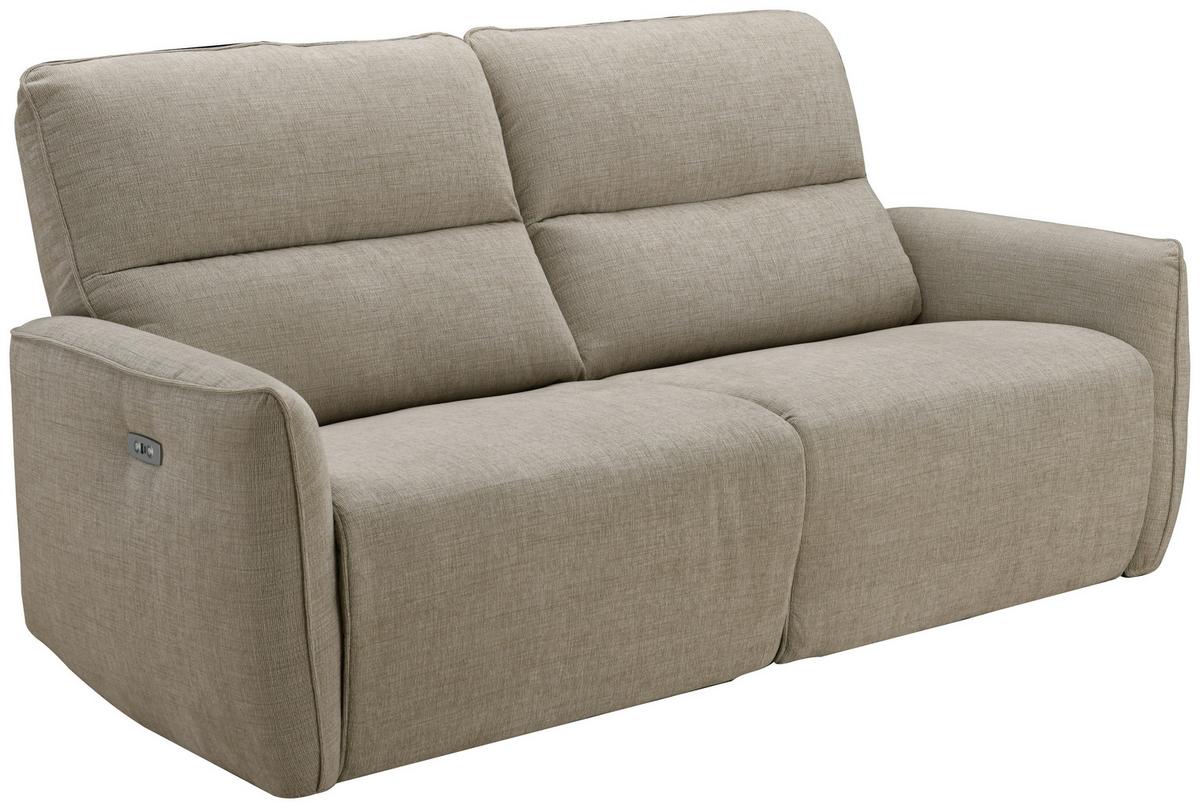 Dvosed Steffi, Bež, Električno Nastavljiv - črna/bež, Konvencionalno, kovina/tekstil (196/98/93cm) - Modern Living