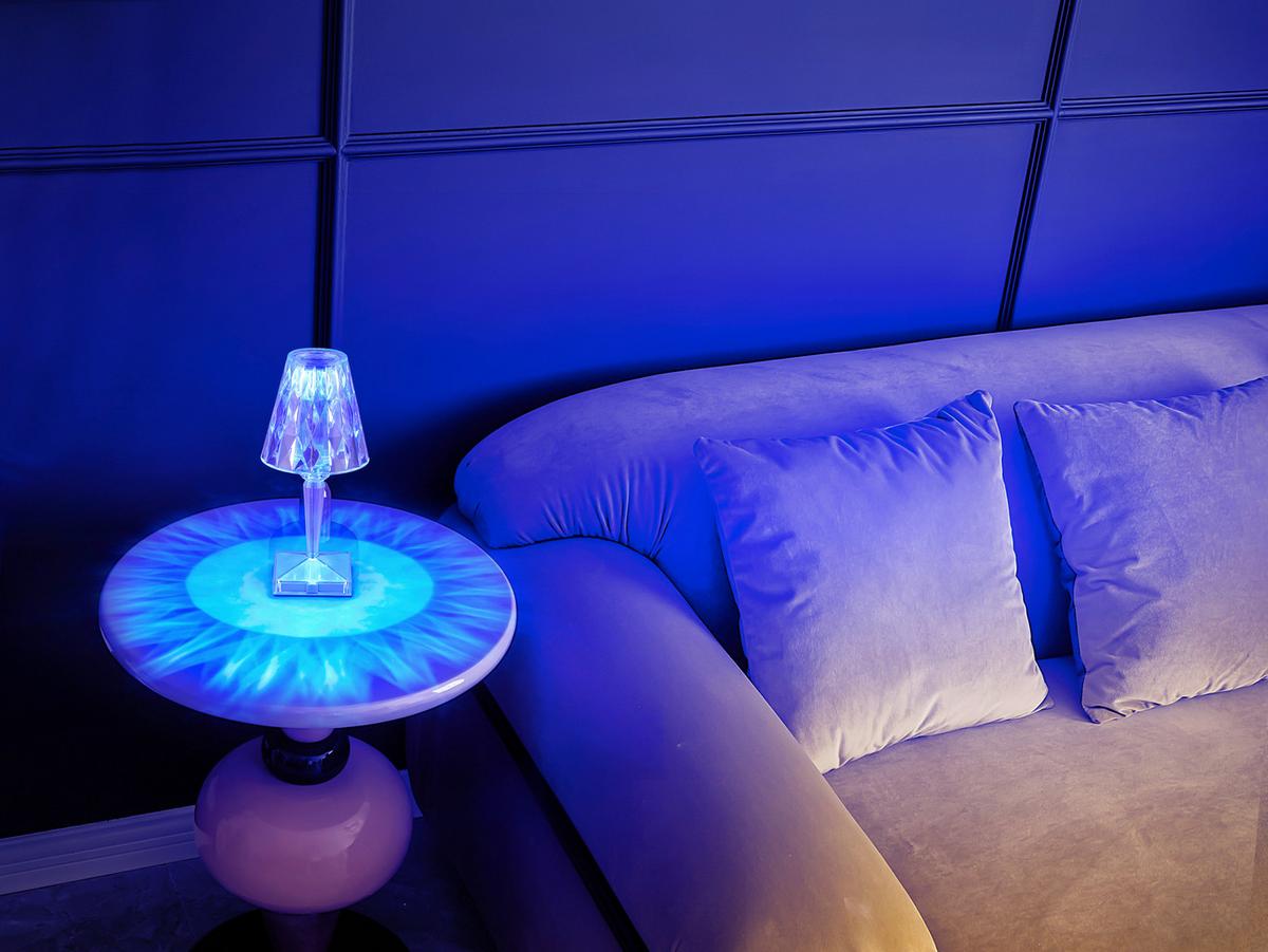 Led Asztali Lámpa Tulio - áttetsző, műanyag (12/26cm) - Modern Living