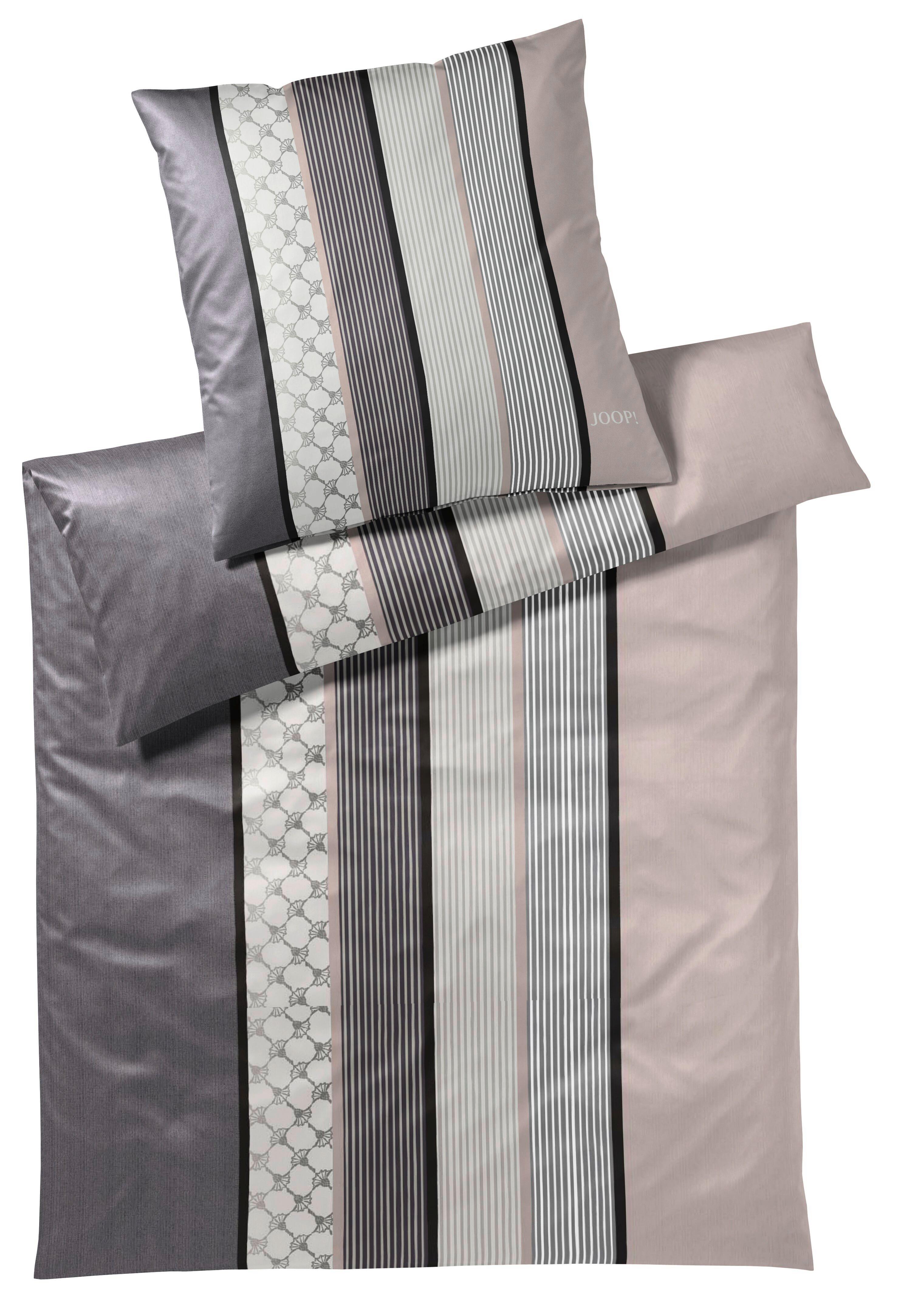 POŚCIEL JOOP! 4069 CORNFLOWER STRIPES - różowy/antracytowy, Design, tkanina (200/200cm) - Joop!