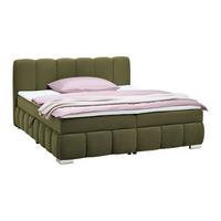 Boxbett Elaris Grün ca. 160x200cm - Chromfarben/Grün, KONVENTIONELL, Kunststoff/Textil (160/200cm) - Mömax