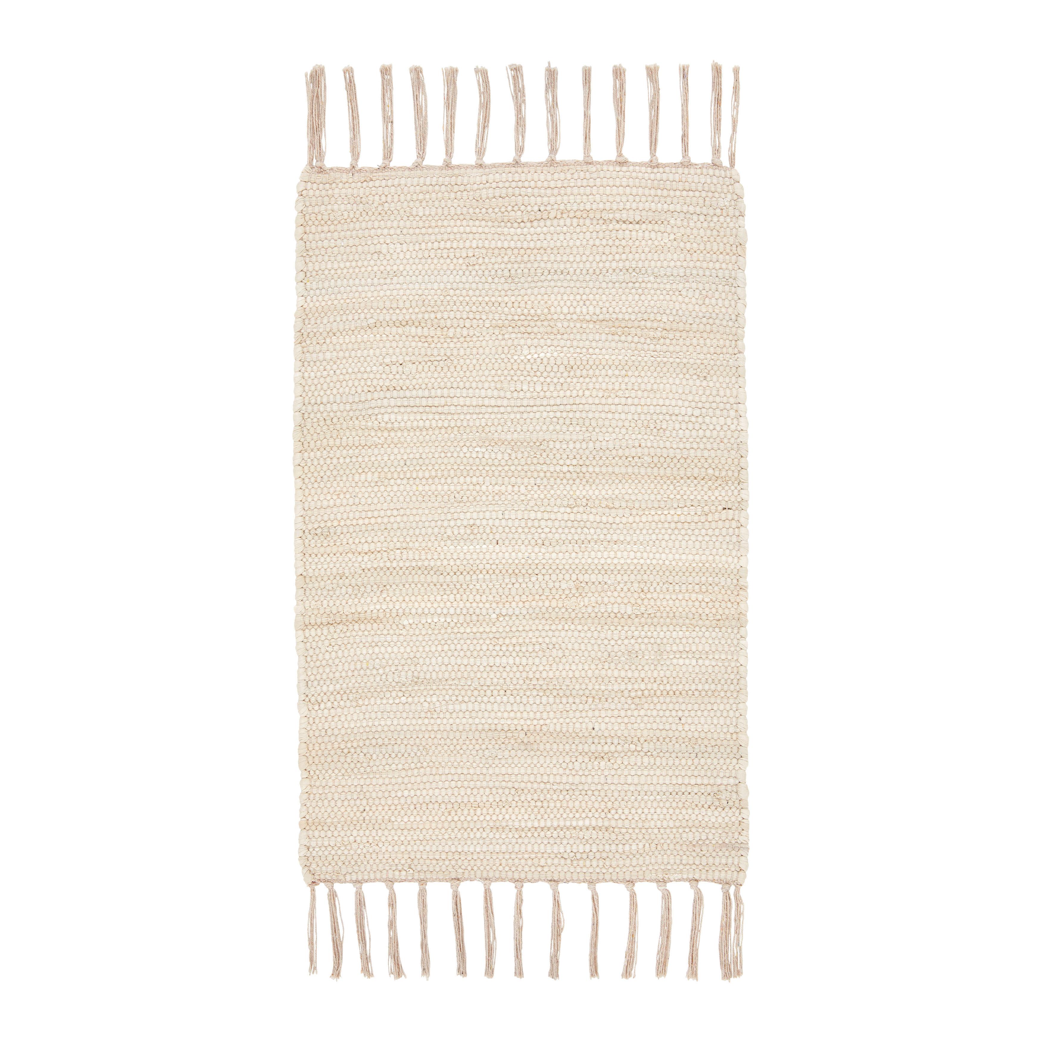 Fleckerlteppich Julia 1 in Hellbraun ca. 60x90cm - Hellbraun, ROMANTIK / LANDHAUS, Textil (60/90cm) - Modern Living
