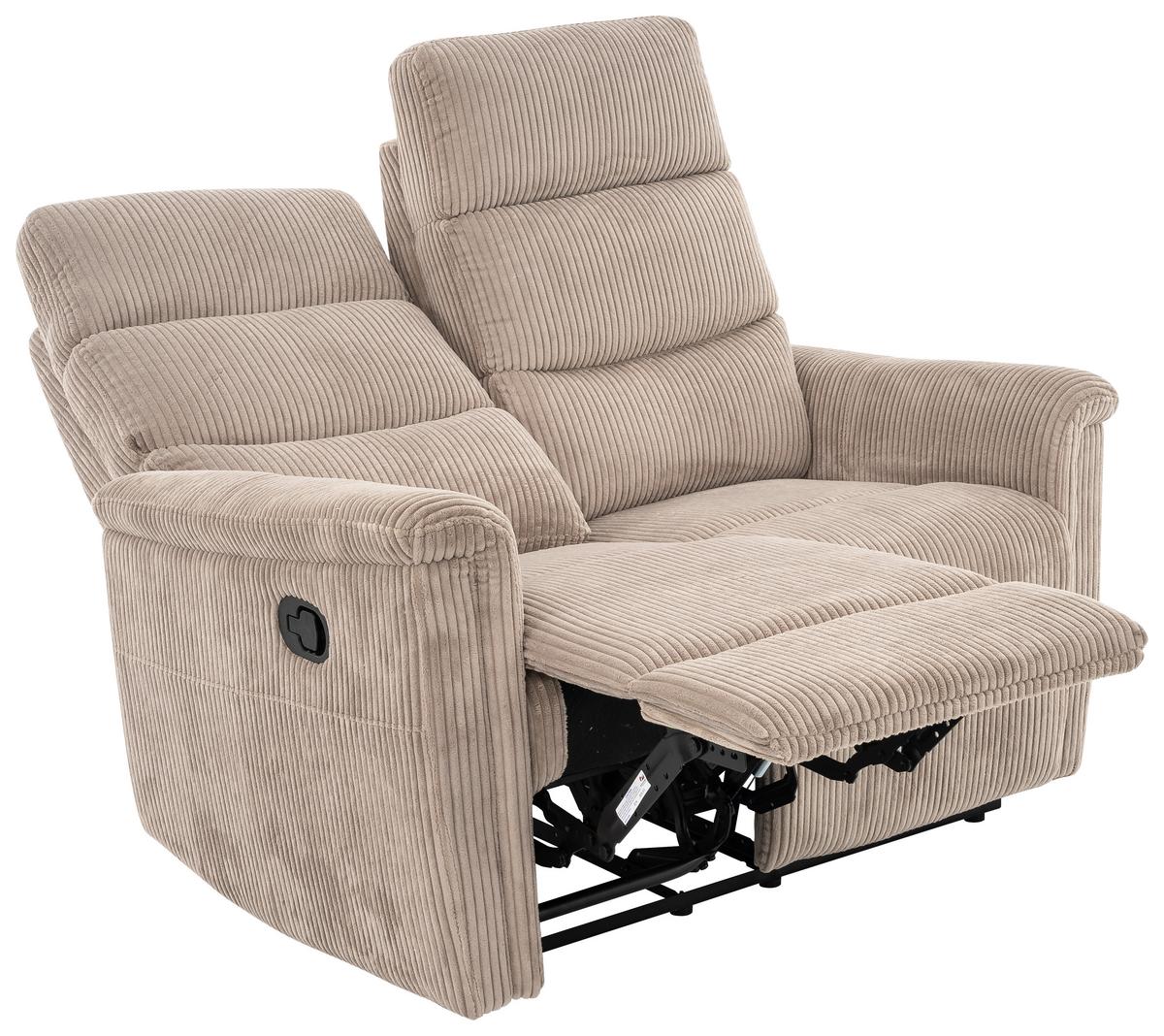 Dvosed Xeno, Dvetlo Rjava - svetlo rjava/črna, Design, kovina/umetna masa (131/108/89cm) - Livetastic