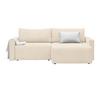 Ecksofa Dios Weiß - Schwarz/Weiß, MODERN, Holz/Kunststoff (228/91/146cm) - Based