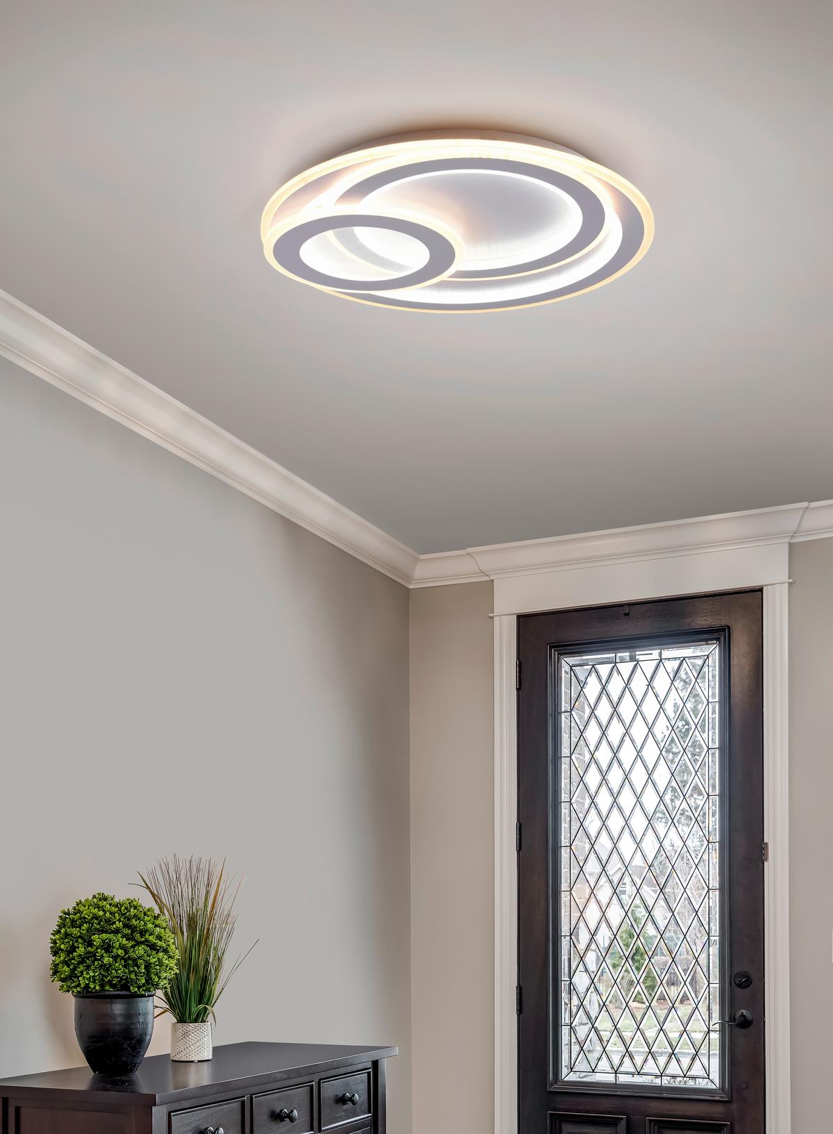 LED-Deckenleuchte Mita in Weiß max. 74 Watt - Weiß, Design, Metall (51/7cm) - Trio Leuchten