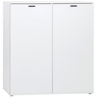 Dulap pentru pantofi BOOT 2 - alb, Modern, material pe bază de lemn (120/125/37cm) - Modern Living