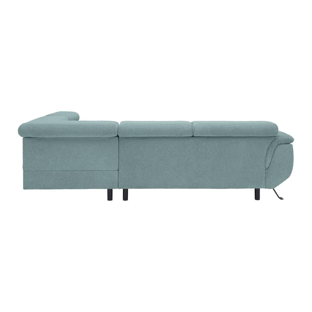 Kutna Garnitura Raven - boje petroleja/crna, Moderno, tekstil/metal (257/198cm) - Modern Living