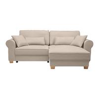 Wohnlandschaft Angelo Creme - Creme, MODERN, Holz/Holzwerkstoff (255/92/185cm) - Mömax