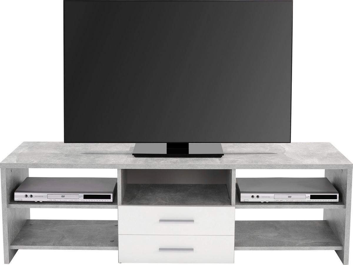 Mizica Za Hi-fi Naprave Tico, Siva, Bela - siva/črna, Moderno, kovina/umetna masa (150/45/40cm) - Mömax