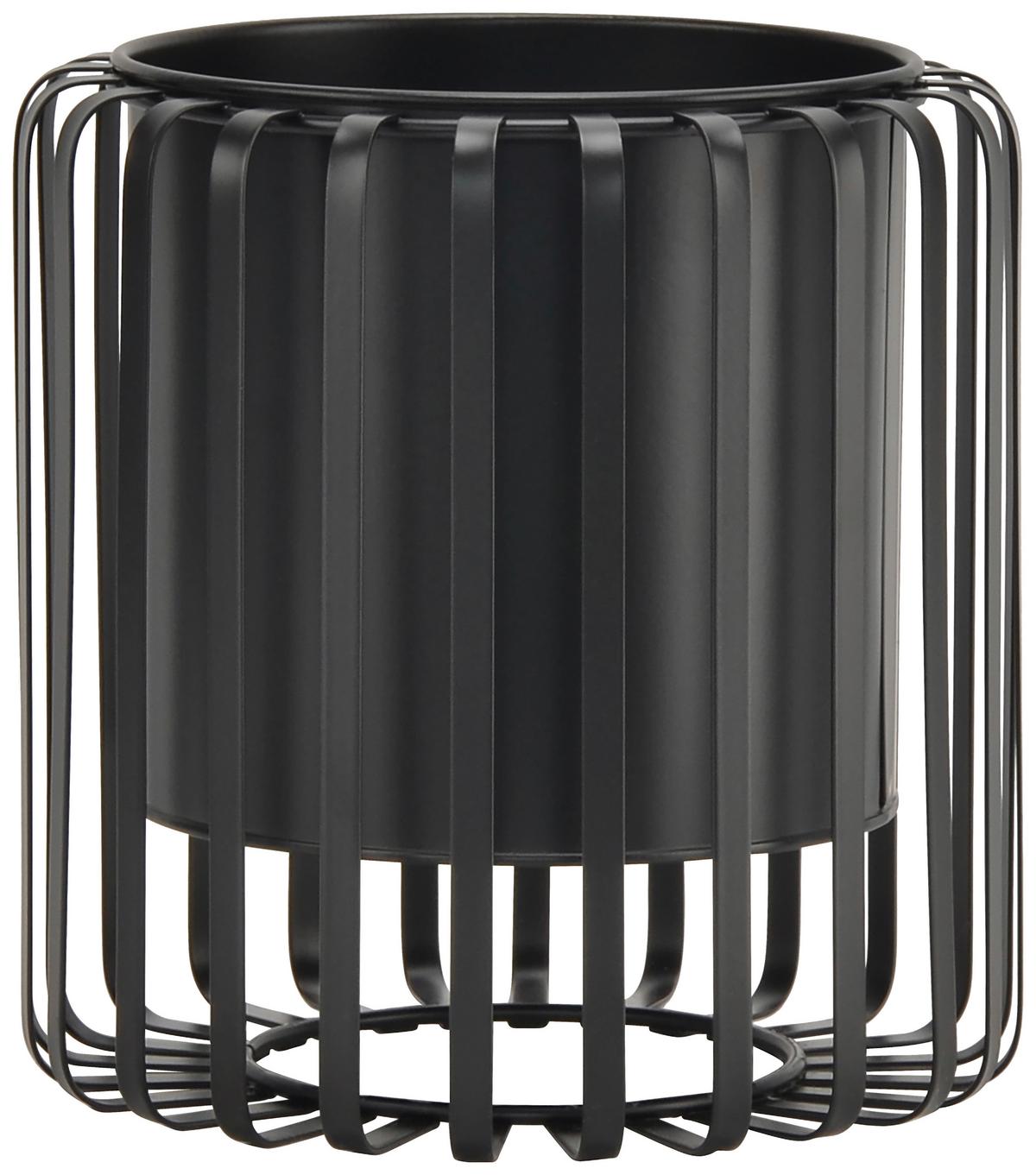 PFLANZTOPF RIO - Schwarz, Metall (19,5/20,03cm) - Mömax