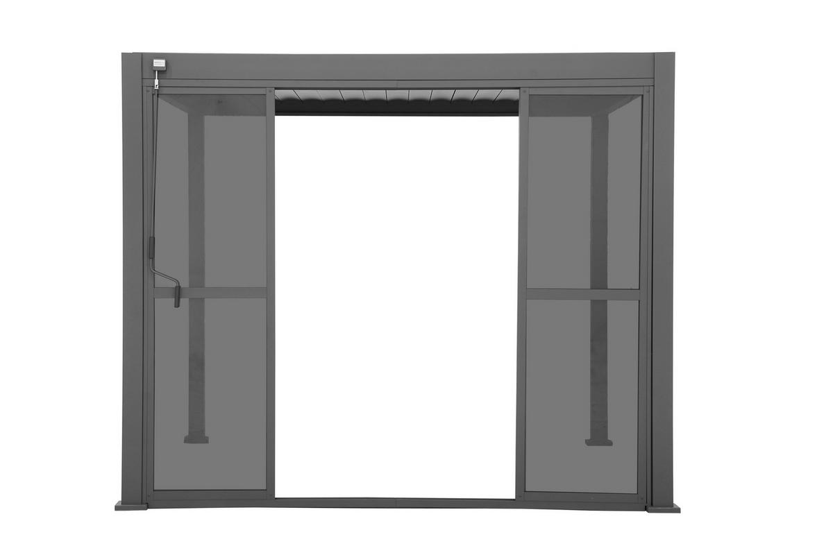 Stranski Del Za Pergolo Maridor, Antracit, 360cm - antracit, Moderno, kovina/umetna masa (360cm) - Gardenson