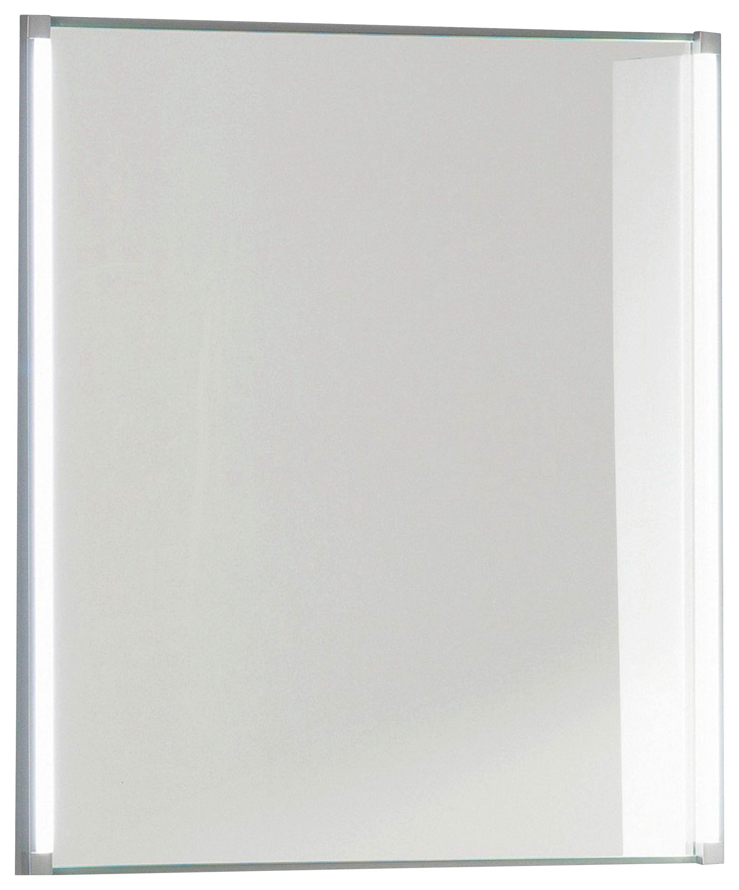 Spiegel "LED-Line" , silber - Alufarben, MODERN, Glas/Holzwerkstoff (60/67/4cm) - MID.YOU