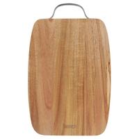 Schneidebrett Profi Line aus Echtholz - Akaziefarben, KONVENTIONELL, Holz/Metall (37/23/3cm) - Gourmesto