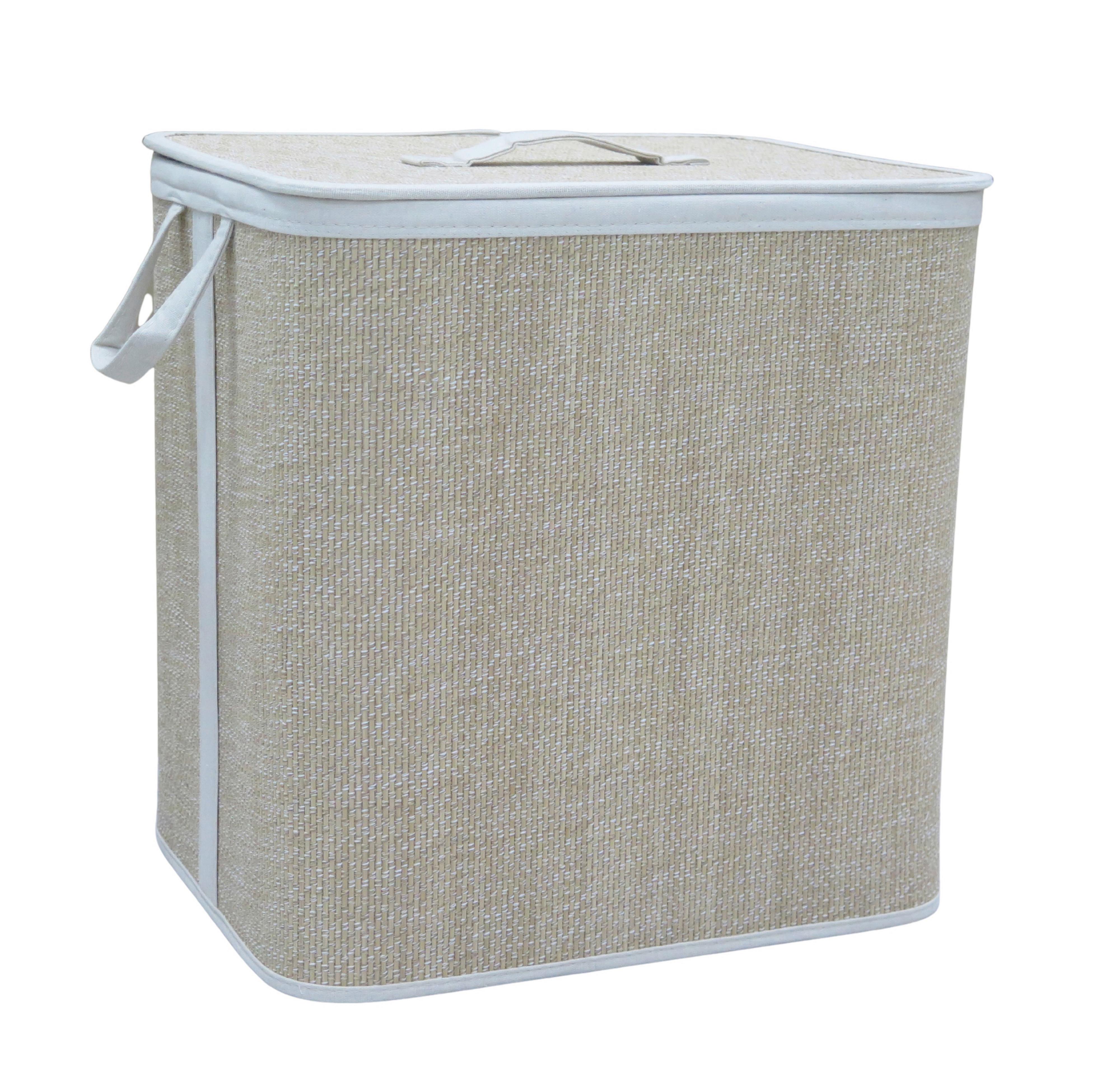 Coș de rufe Lotie - culoare natur, Modern, plastic/lemn (44/43/45cm) - Mömax