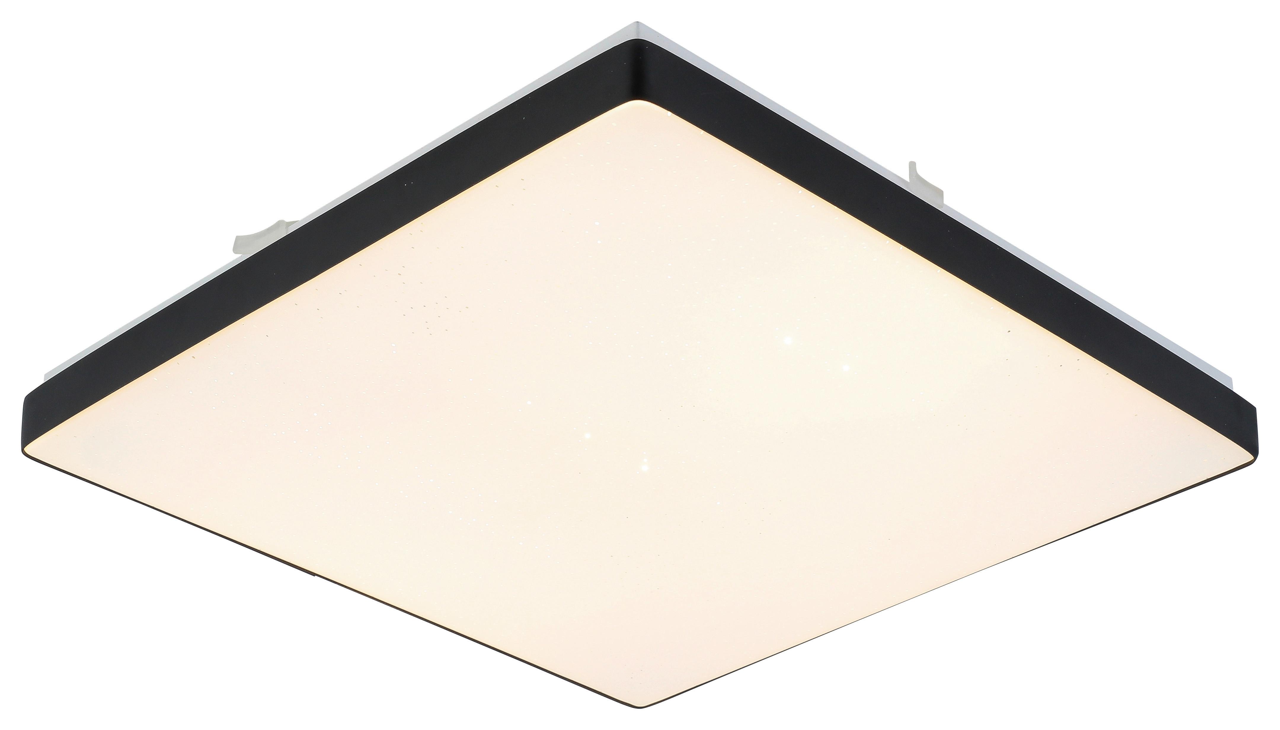 Stropna Led-svetilka Jannek, Zatemnitvena, 22 W - črna, Moderno, kovina/umetna masa (33/33/5cm) - Premium Living