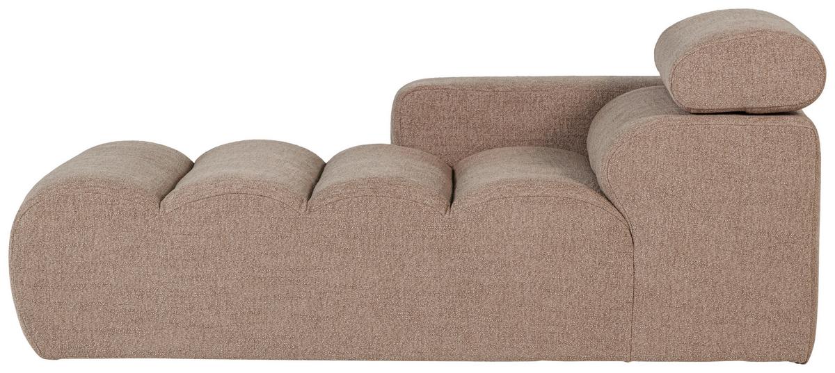 Sofaelement Novi Taupe B: 109cm - Taupe/Schwarz, Design, Kunststoff/Textil (109/86/173cm) - Livetastic