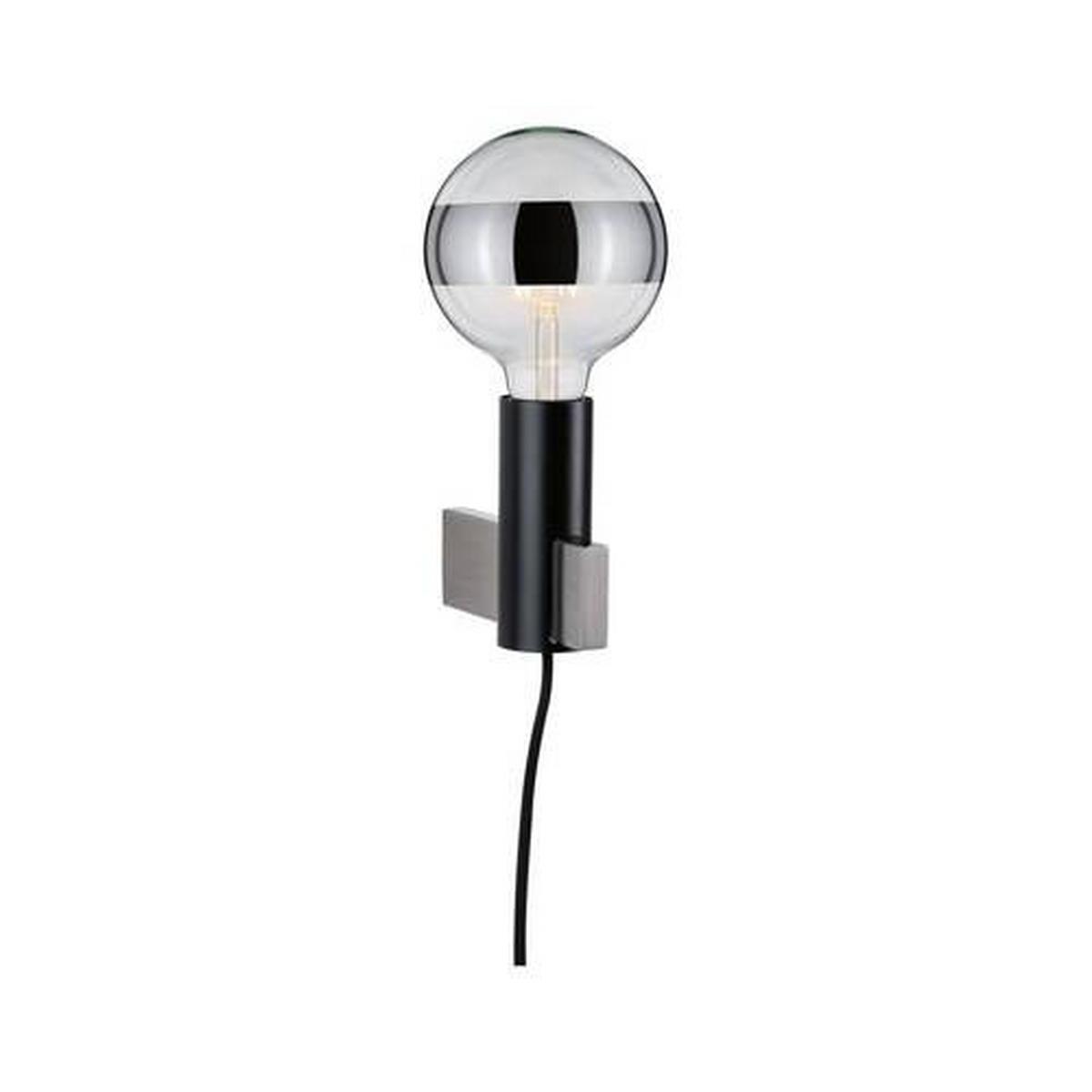 Deckenleuchte Aik in Schwarz max. 20 Watt - Schwarz, Basics, Metall (4,5/12cm) - Paulmann