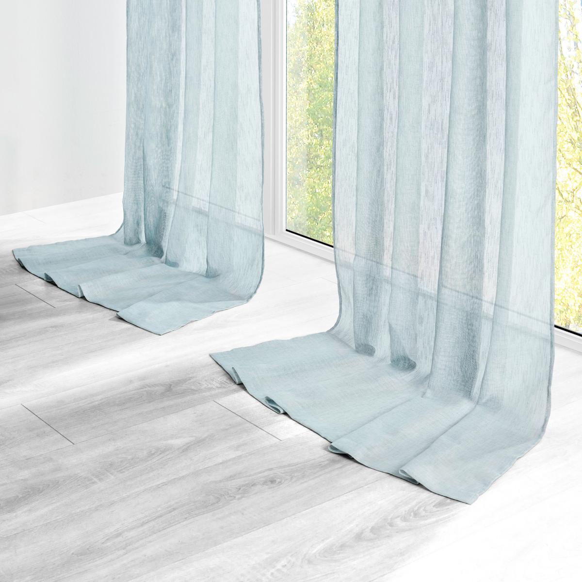 Draperie prefabricată Levi - verde jad, Modern, textil (135/255cm) - Premium Living