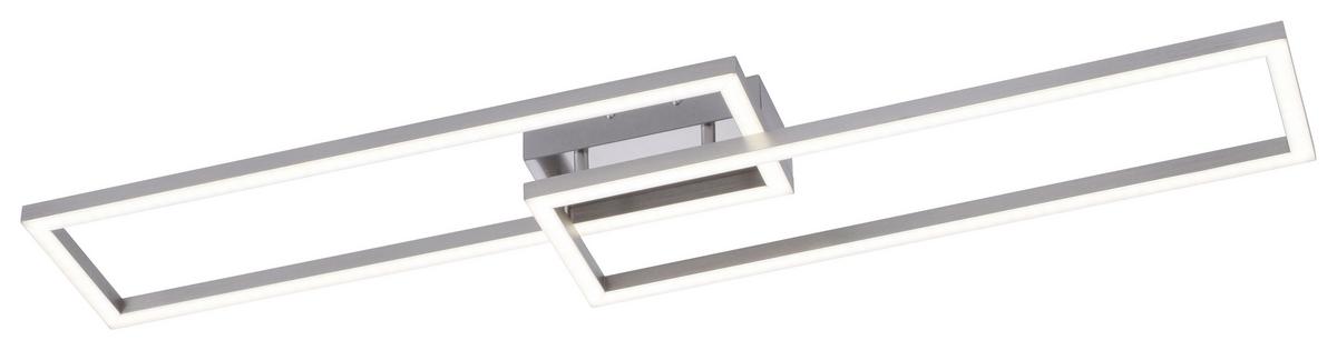 LED-Deckenleuchte Lolasmart max. 18 Watt - Silberfarben, Kunststoff/Metall (110/25/7cm)