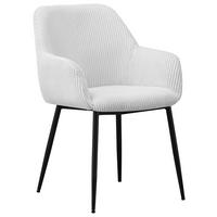 KRZESŁO Z PODŁOKIETNIKAMI JESSY - beżowy/czarny, Design, metal/tkanina (57/85/60cm) - Xora