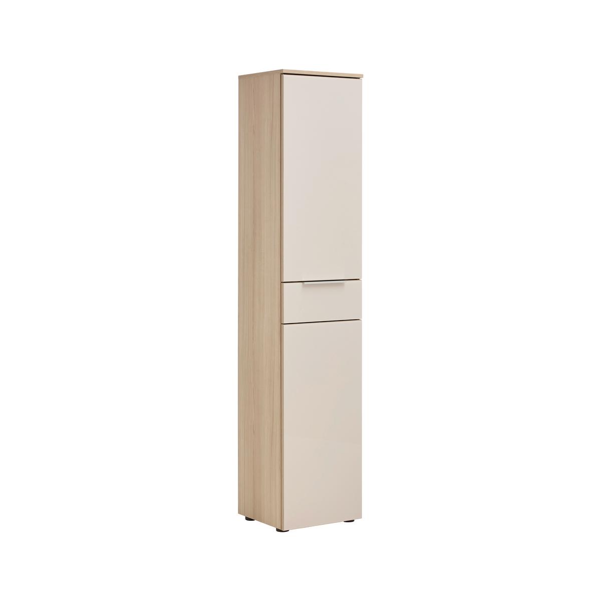 Schranksystem Siena Kaschmir/Eichefarben - Kaschmir/Chromfarben, MODERN, Holzwerkstoff/Metall (40/198/38cm) - Mömax