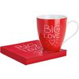 Serviette Valentina - Rot, Papier (16,5/16,5/2,5cm) - Mömax modern living