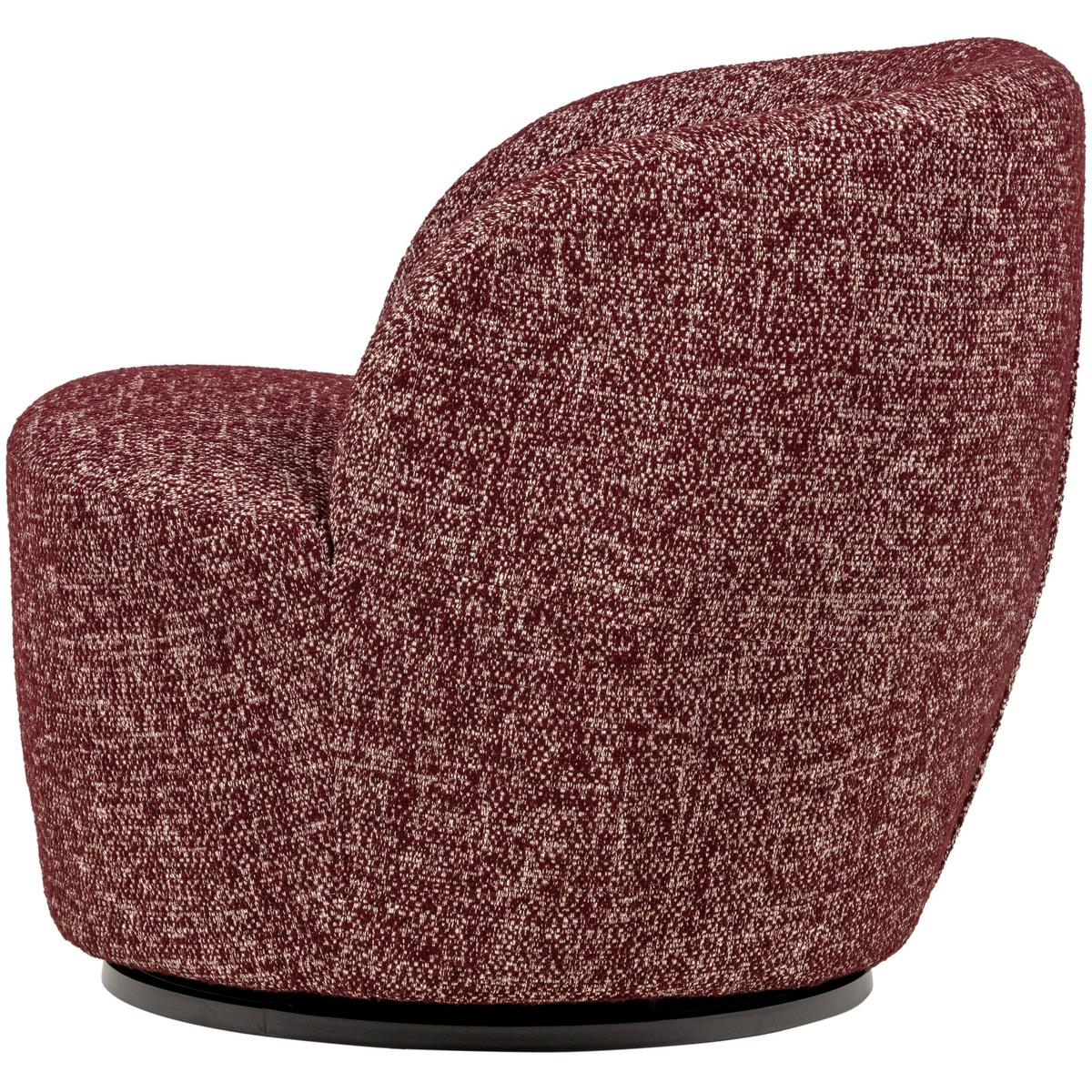 Cocktailsessel Serra Bordeaux - Bordeaux/Schwarz, Design, Kunststoff/Textil (70/68/77cm) - Livetastic