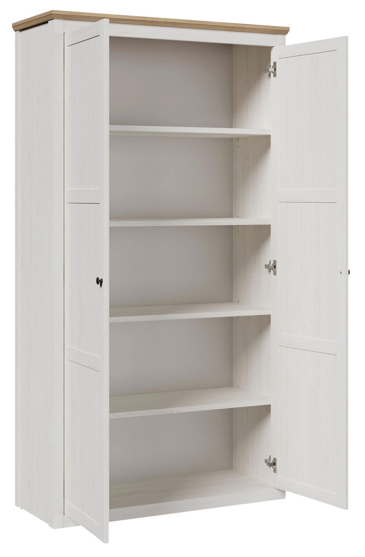 Aktenschrank Korsika Eiche-/Kieferfarben - Eichefarben/Kieferfarben, ROMANTIK / LANDHAUS, Holzwerkstoff (105,5/195/42,9cm) - Mömax