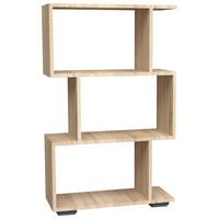 Regal Palusa M, Barva Hrasta - srebrne barve/hrast sonoma, Design, umetna masa/leseni material (60/97/24cm) - MID.YOU