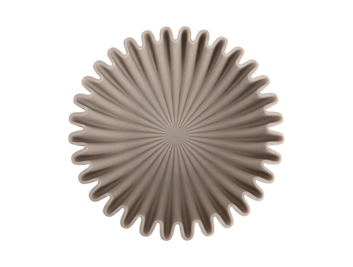 PATERA DEKORACYJNA WAVE LARGEQ - jasnoszary, Basics, tworzywo sztuczne (30/7cm) - Present Time