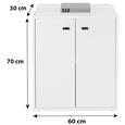 Comodă Comodă "boni" - alb, Modern, compozit lemnos (60/70/30cm)