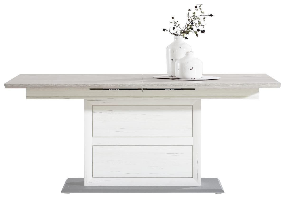 STÓŁ DO JADALNI CAMRON   -HOM IN- - biały/szary, Lifestyle, materiał drewnopochodny (160-200/90/76,2cm) - Hom`in